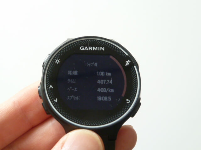 ２０１８年８月１日GARMIN230Jキロ４分７秒台